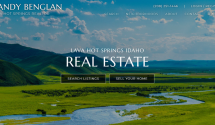 lavahotspringsrealestate.com homepage screenshot