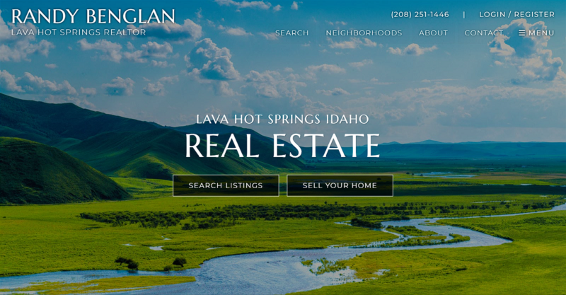 lavahotspringsrealestate.com homepage screenshot